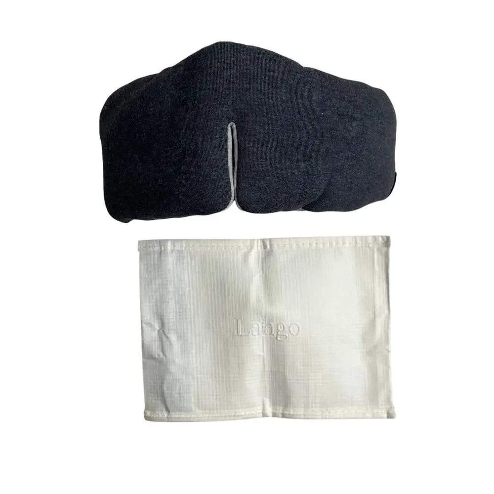 4-37 LUNYA LAHGO Washable Cotton Restore Sleep Mask Black